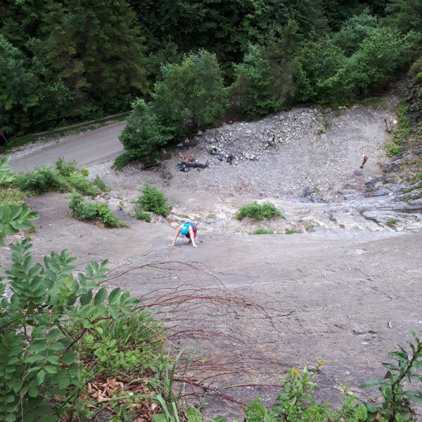 Klettergarten Klammgraben Breitenau. Foto: Markus Hörmann, AV Breitenau