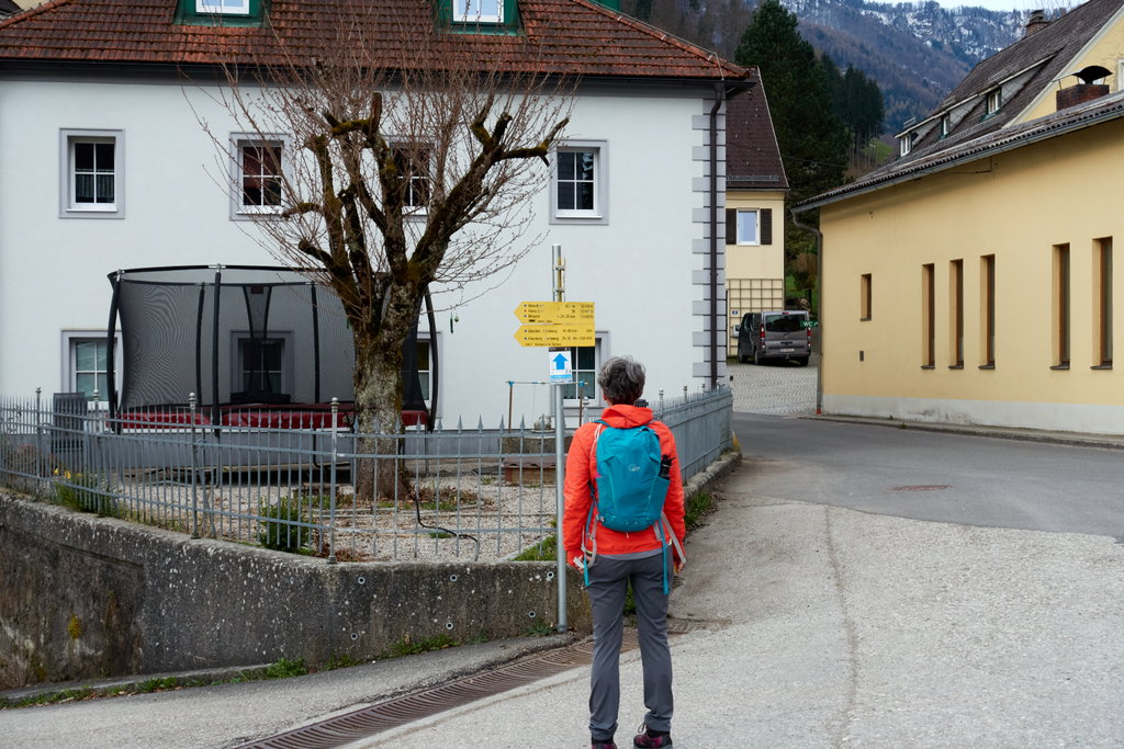 Hier wählen wir den rechten Weg ins Trattenbachtal. Foto Martin Heppner