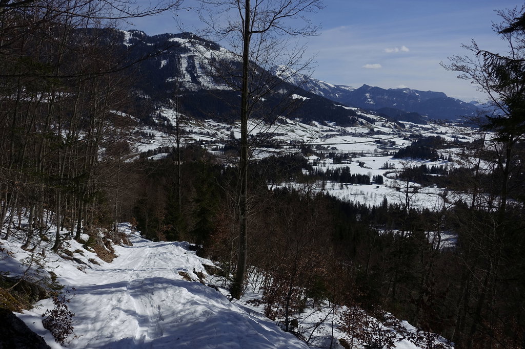 Erster Rückblick am Ziehweg. Foto: Peter Backé