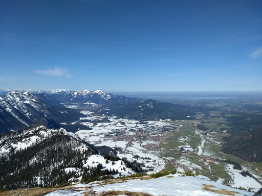 Gipfel Richtung Norden mit Inzell. Foto: Nikolaus Vogl