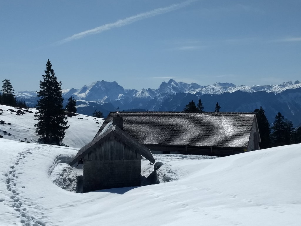 Kohlerlam mit Watzmann und Hochkalter. Foto: Nikolaus Vogl