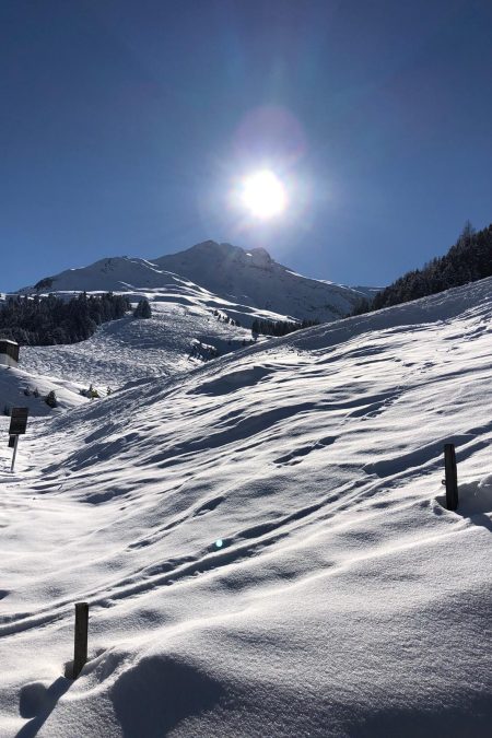 Praxmar: Schlusshang Schitour, Berg: Köllenzeiger (2.226 Meter). Foto: Alexander Hedenig (WG-Kollege)