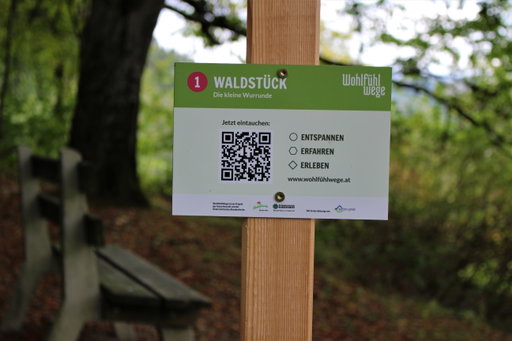 WohlfühlWeg Station 1. Foto: Naturfreunde Österreich
