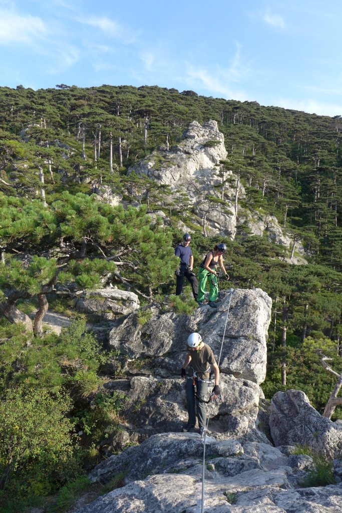 Gratabschnitt nach der schönen Rampe. Foto: Alpenverein Edelweiss