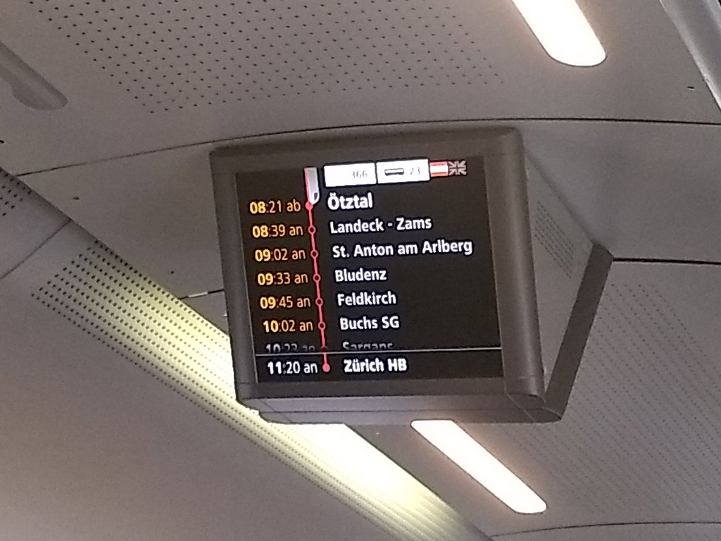 Anfahrt im Railjet. Foto: Nikolaus Vogl