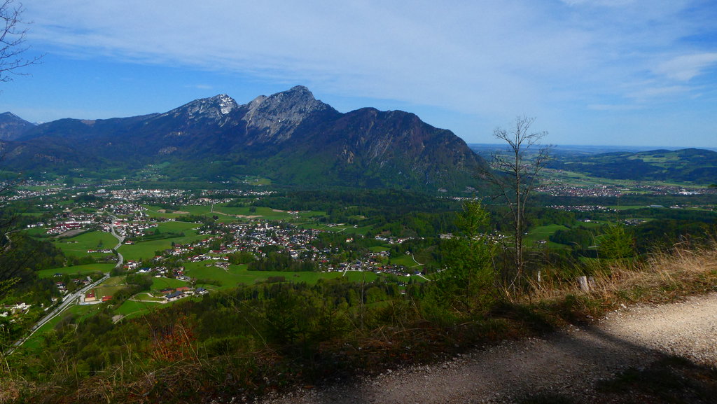 Blick über Großgmain zum Staufen. Foto: Karl Plohovich