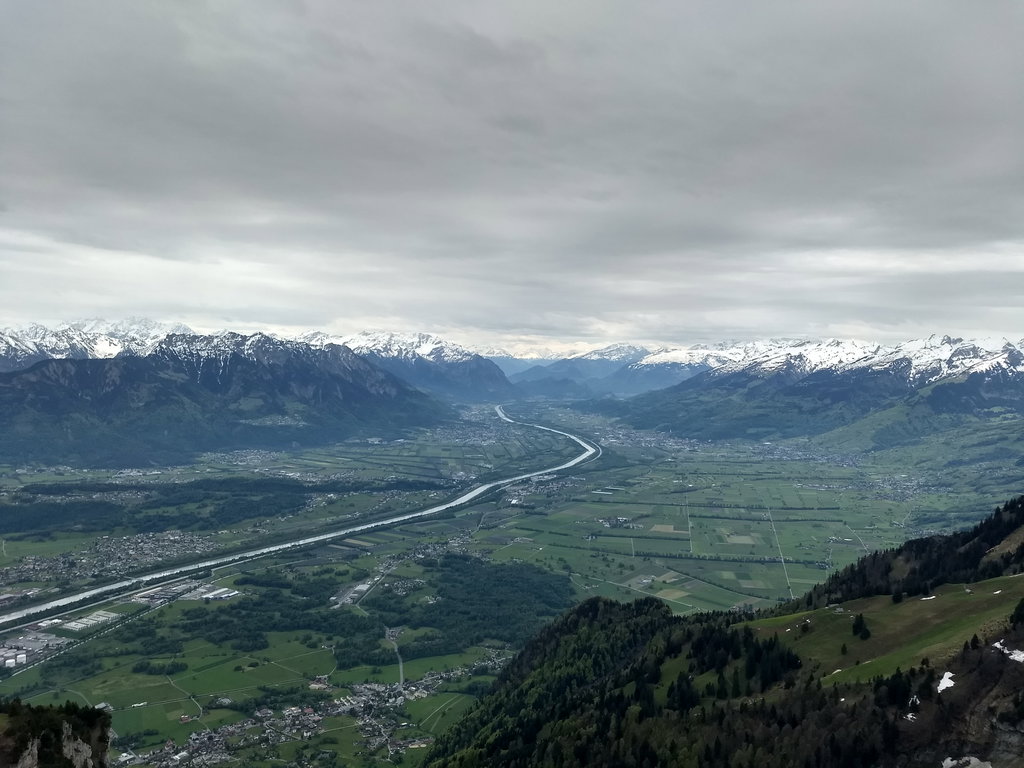 Rheintal Richtung Süden. Foto: Nikolaus Vogl