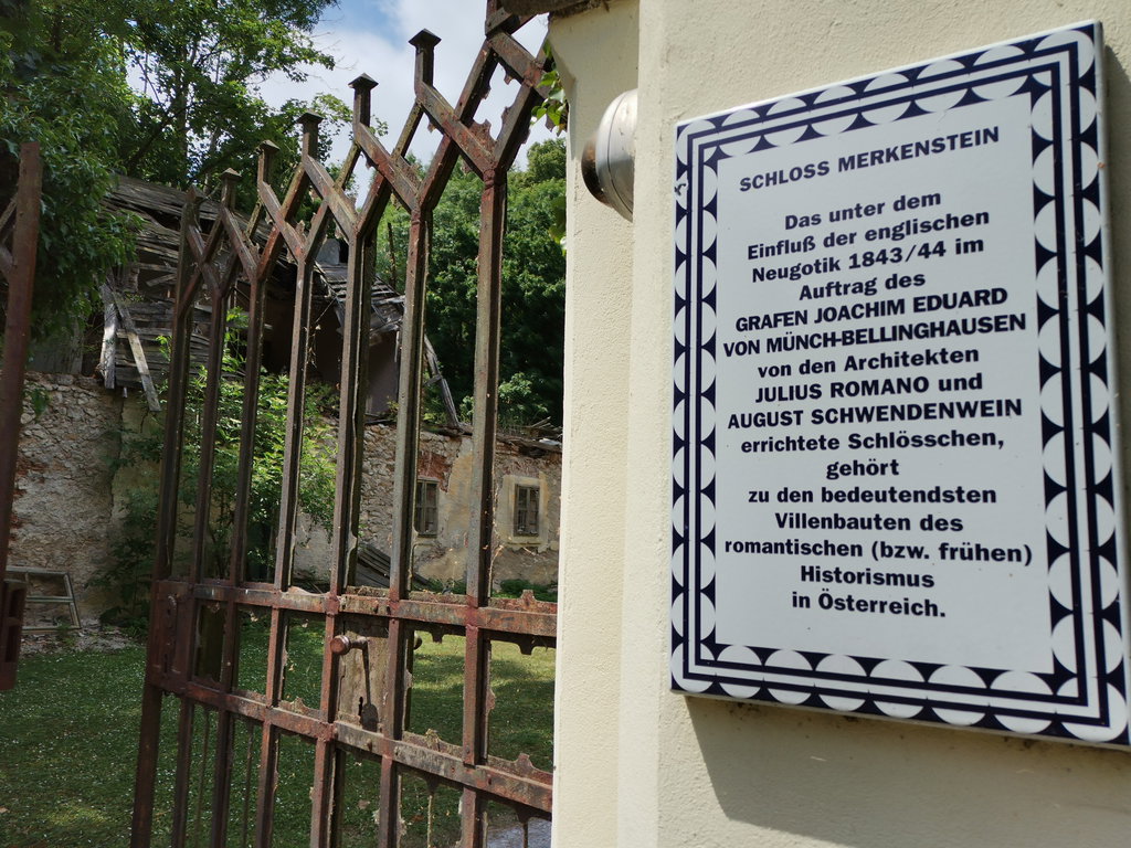 Das Schloss Merkenstein ist privat. Foto Veronika Schöll