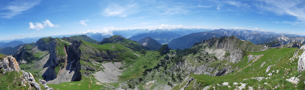 Ausblick von der Hochiss. Foto: Konrad Gwiggner