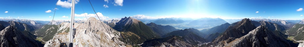 360° Panorama von der Kuhljochspitze. Foto: Konrad Gwiggner