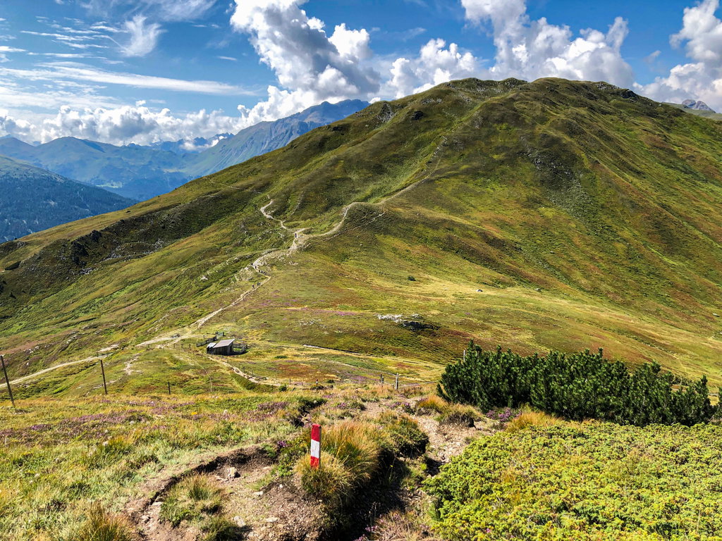 Wanderweg am Kamm Richtung Eggerberg
