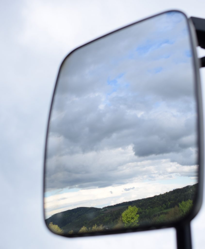 Blick von Rabenwald Richtung Norden im Rückspiegel, Foto: Lisa Habersack