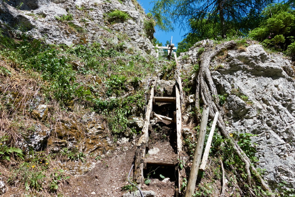 Verfallene Holzstiege. Foto: Martin Heppner