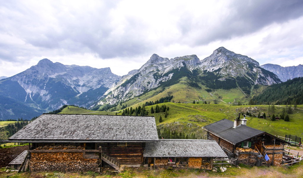 Die idylisch gelegene Moosalm. Foto © TVB Werfenweng