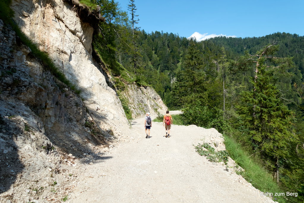 Am Weg in die Spitzenbachklamm hinunter. Foto: Martin Heppner