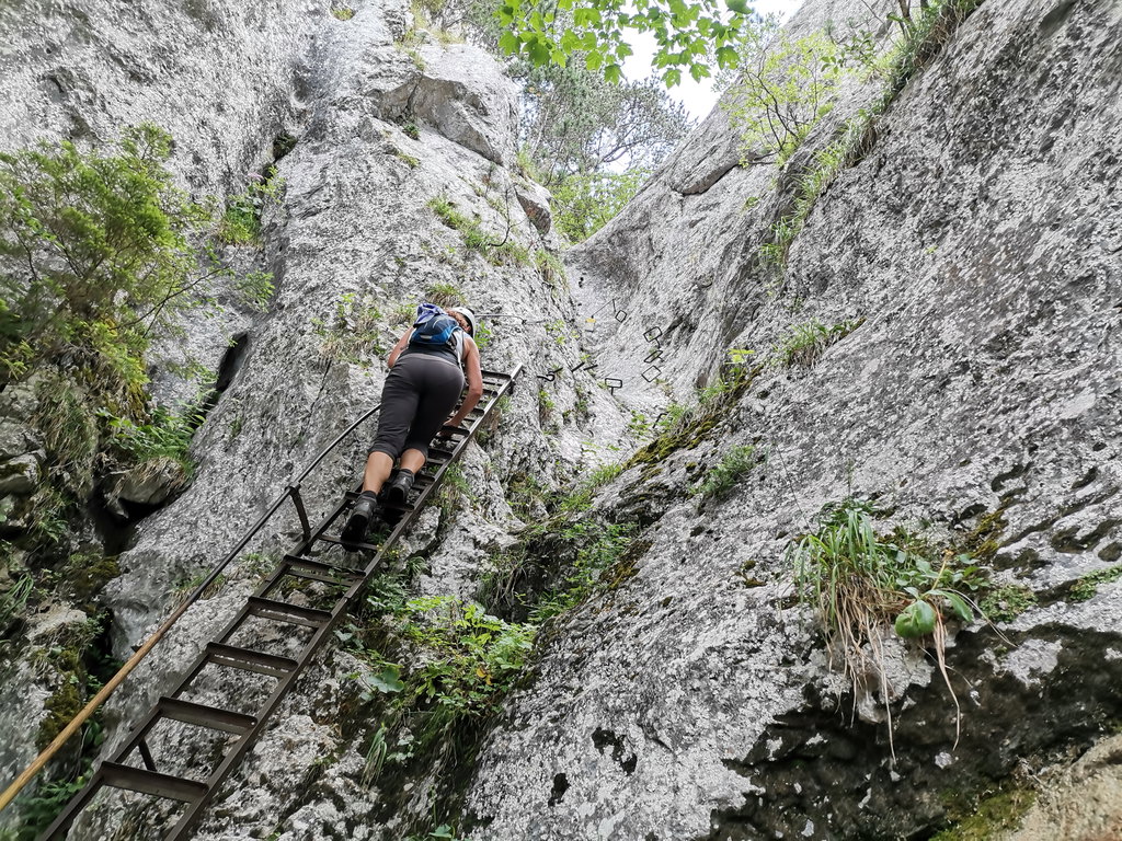 Kraxelei in der kleinen Klause. Foto Veronika Schöll