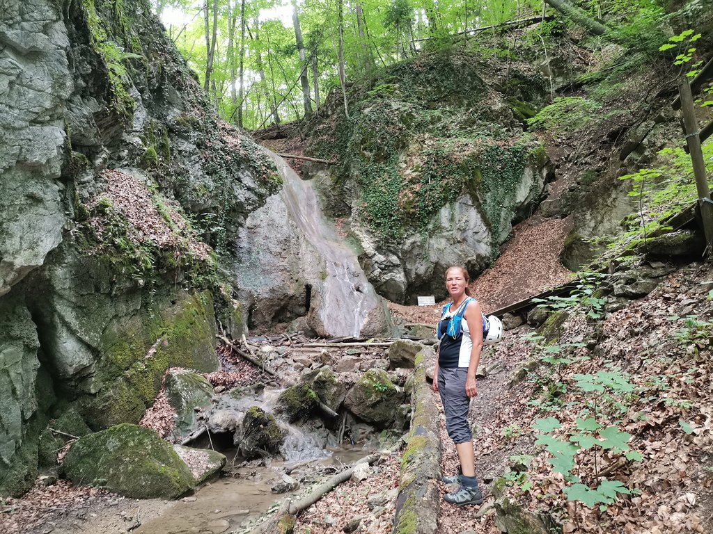 Dürnbacher Wasserfall, im Sommer wenig Wasser. Foto Veronika Schöll