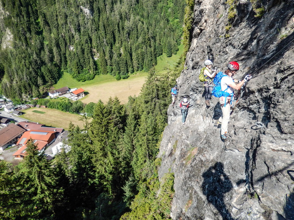 Passagen mit Schwierigkeitsstufe B. Foto: Judith Hammer