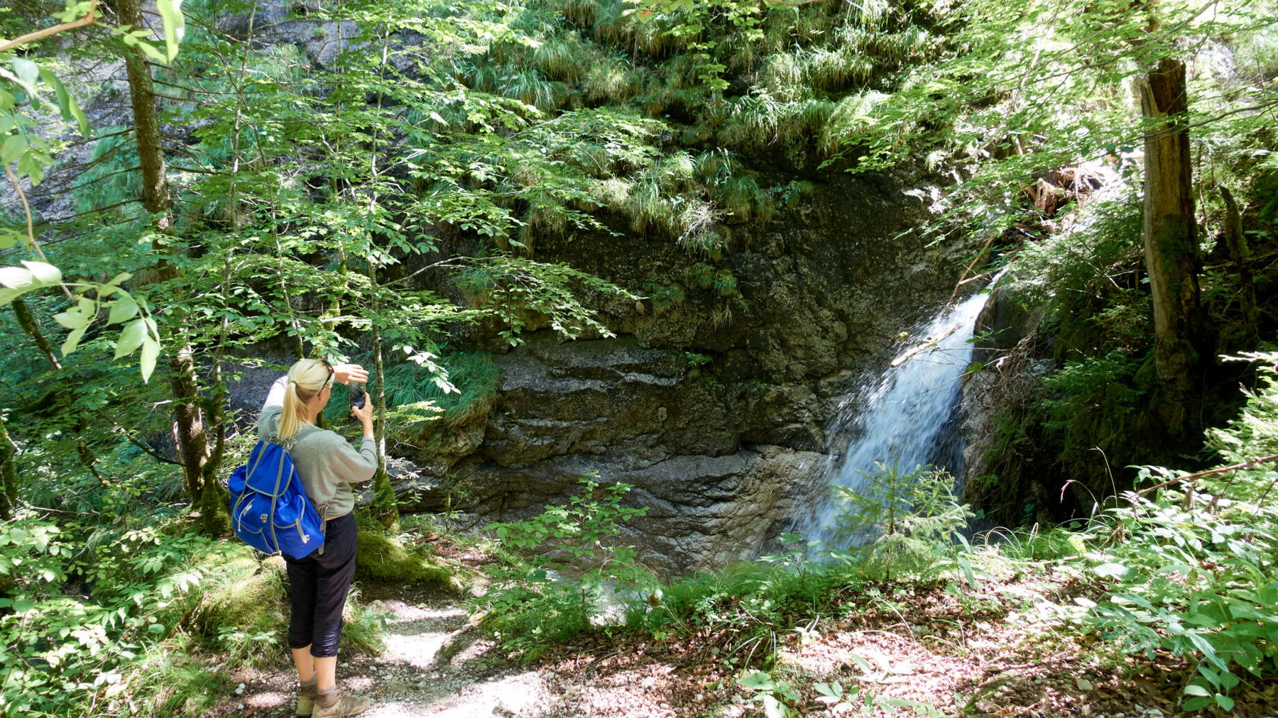 Wasserfall Spitzenbachklamm. Foto: Martin Heppner