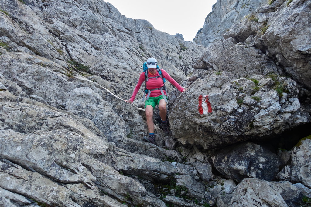 Felsstufen am Steiglweg. Foto Martin Heppner