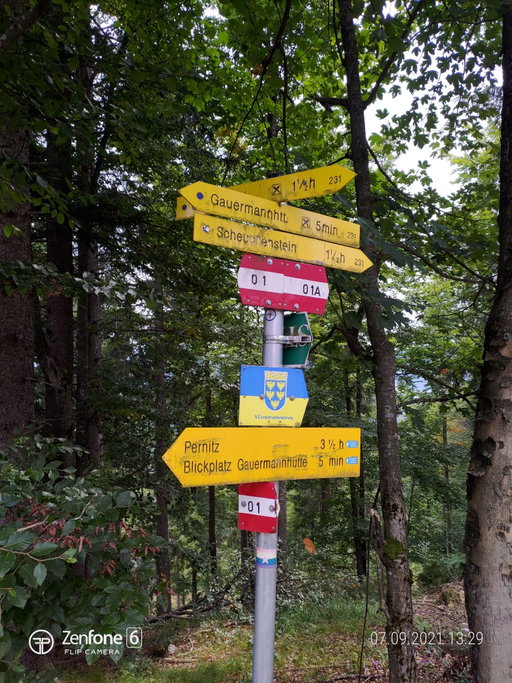 Wegweiser. Foto: Simon Widy