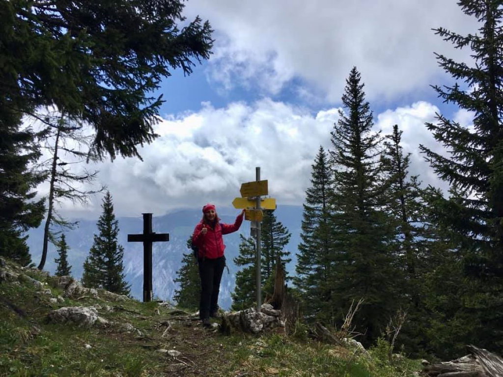 Am höchsten Punkt unserer Wanderung. Foto Veronika Schöll