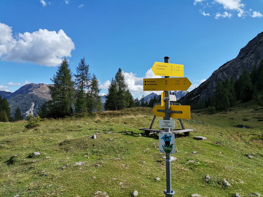 Wegkreuzung auf der Stubhöhe. Foto Veronika Schöll