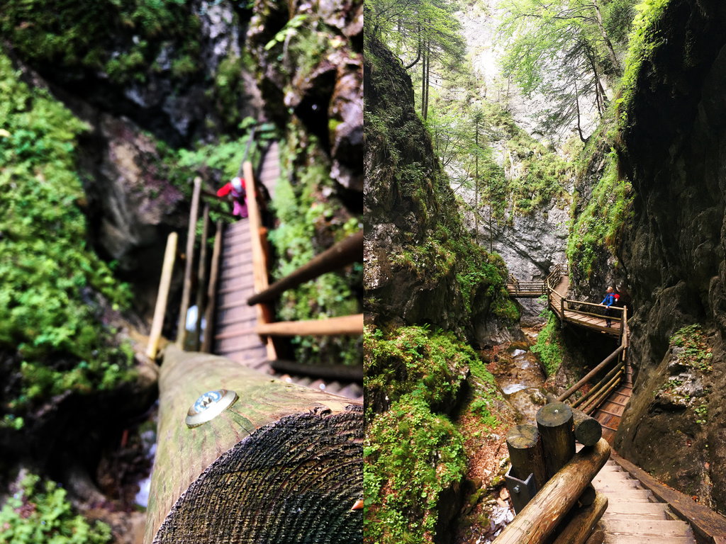 Klamm Abstieg & Ausstieg (Fotos; Stefan Hochhold)