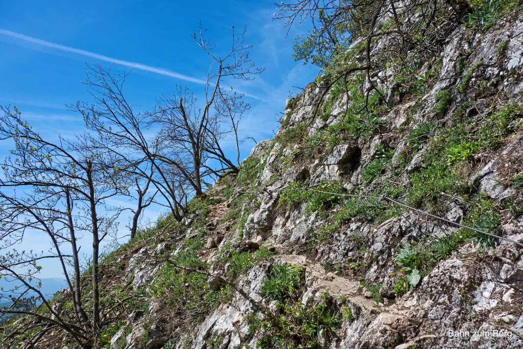Wagnersteig mit versicherter Querung