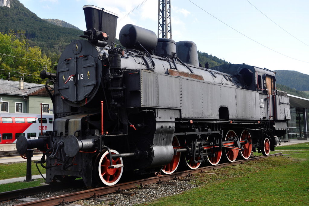 Dampflok Bahnhof Payerbach. Foto: Clemens Novak