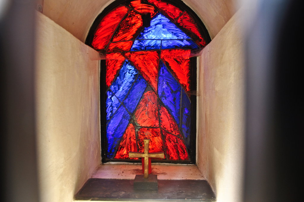 Marterl, Glasfenster. Foto: Clemens Novak