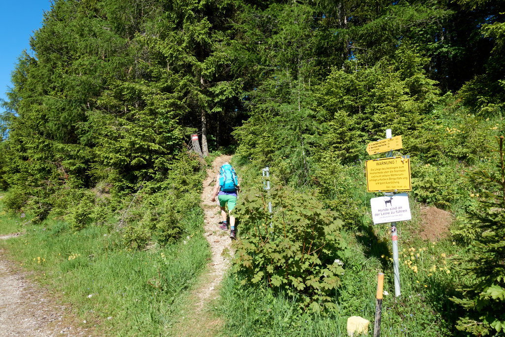 Wanderstart am Seebergsattel. Foto Veronika Schöll