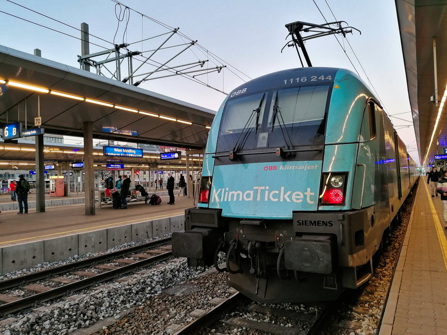 Eine besonders schöne Lok bringt uns nach Meidling zurück… Foto: Sarah Pallauf