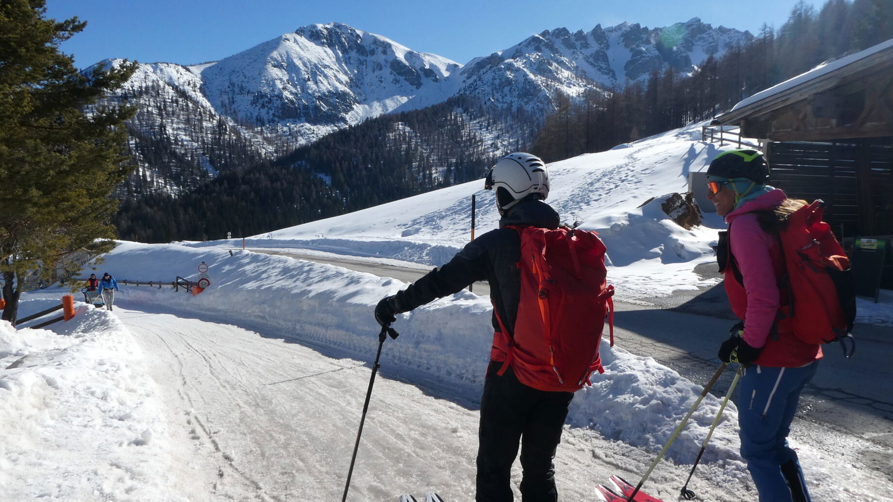 Rodel-Skiabfahrt. Foto Karl Plohovich
