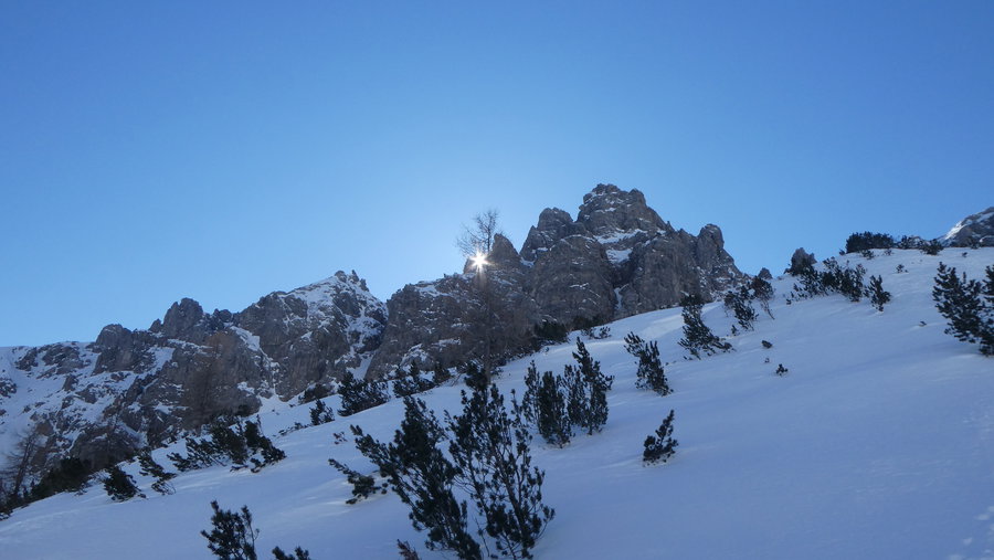 Sonnenzwinkern, Peilspitze. Foto Karl Plohovich