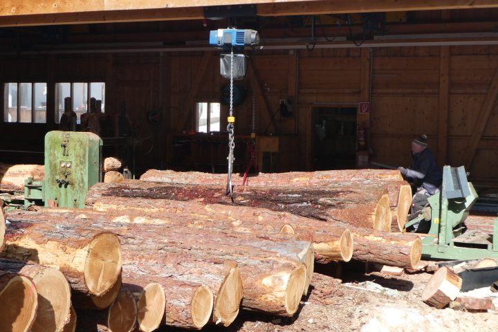 Wahrzeichen A13 Viadukte, kleines Sägewerk. Foto Karl Plohovich