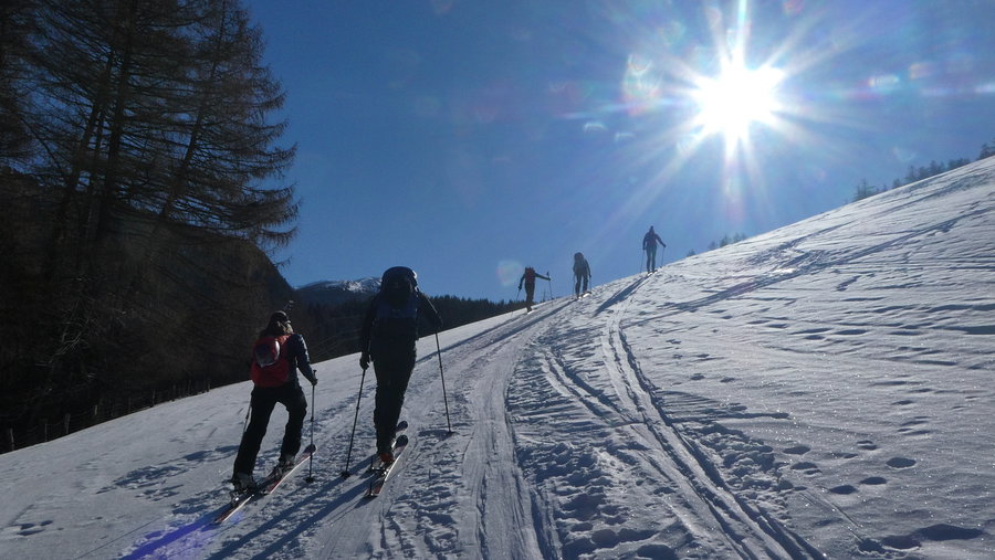 Einstiegshang. Foto Karl Plohovich