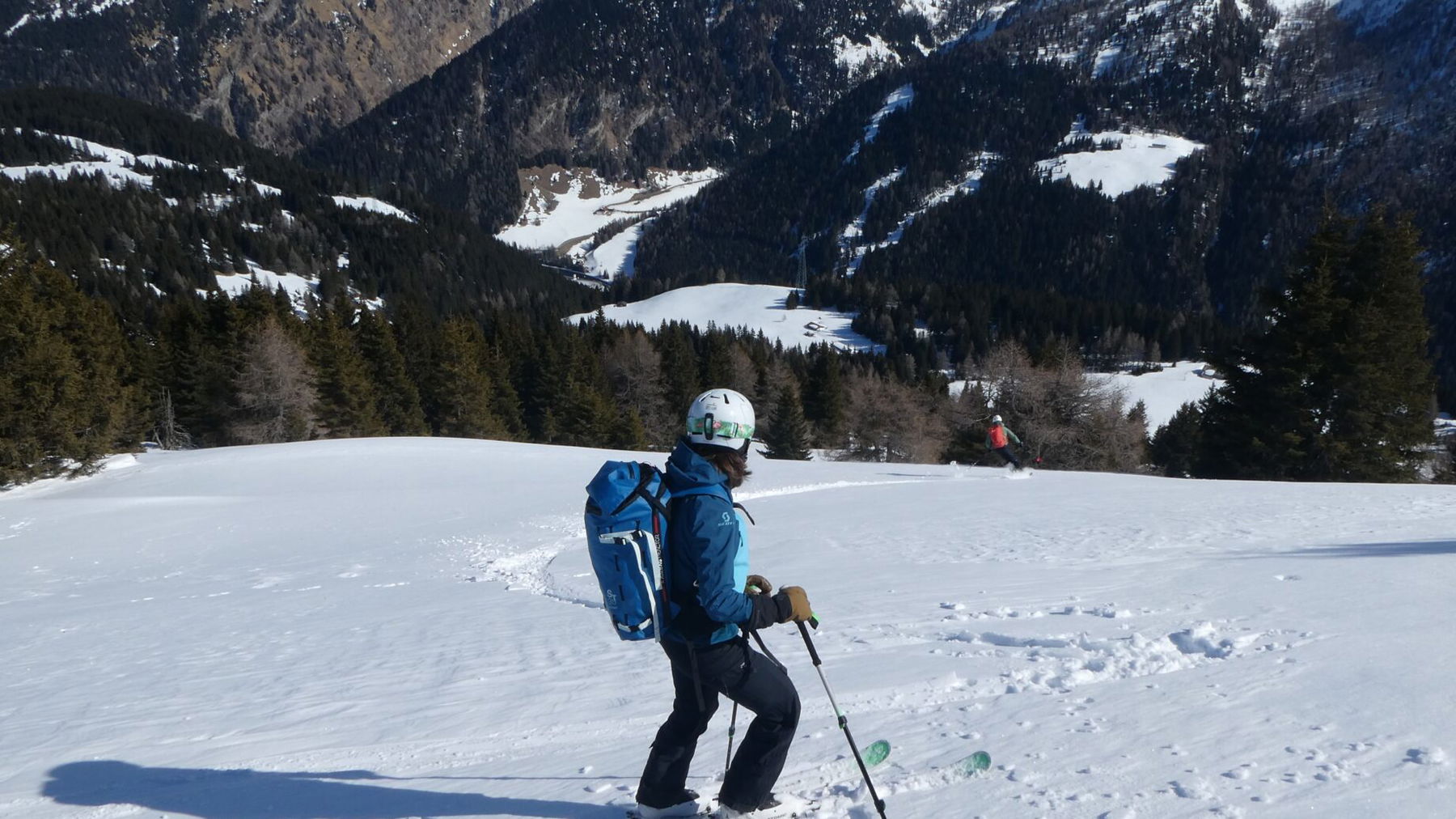 Abfahrt vom Sattelberg. Foto Karl Plohovich