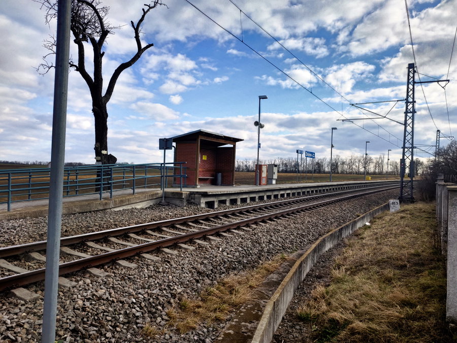 Der Bahnhof Znojmo Novy-Šaldorf. Foto: Simon Widy