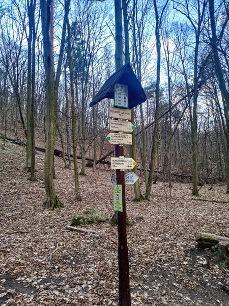 Die Beschilderung nach Znojmo ist an der Rückseite angebracht 1. Foto: Simon Widy