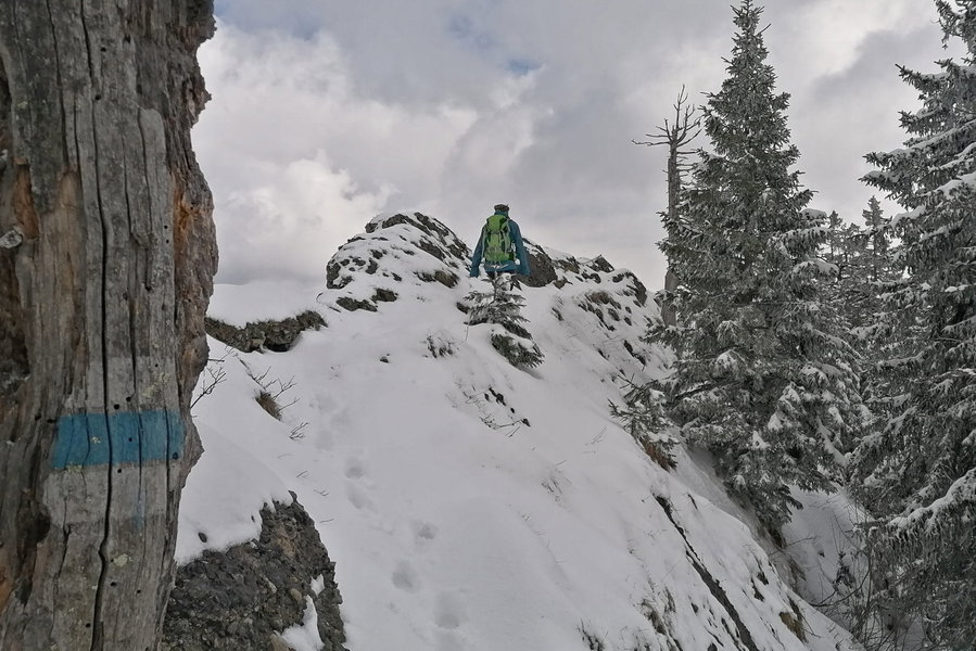 Auf dem Grat Richtung Falken. Foto: Elisa Korn