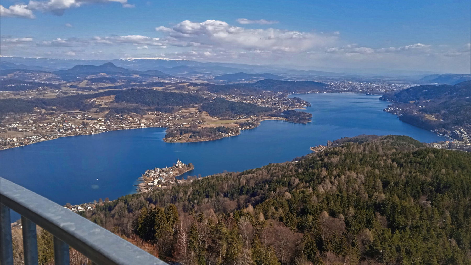 Aussicht vom Pyramidenkogel. Foto: Birgit Frank