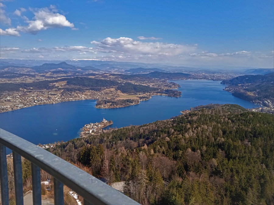 Aussicht vom Pyramidenkogel. Foto: Birgit Frank