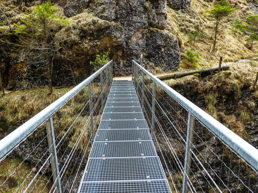 Brücke über die Burggrabenklamm. Foto: Eva Maria Ginal