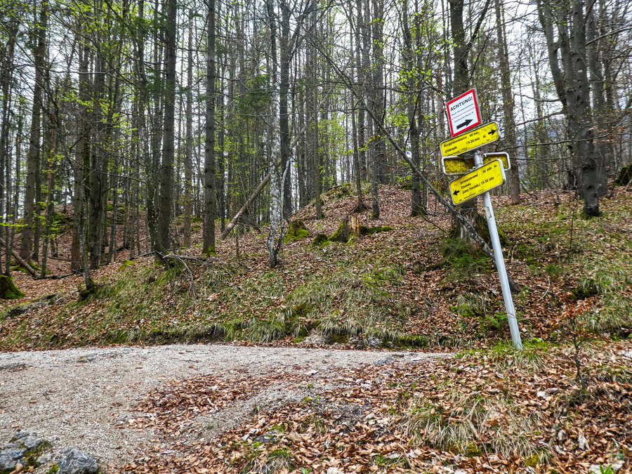 Wegweiser Schwarzensee/Eisenau. Foto: Eva Maria Ginal