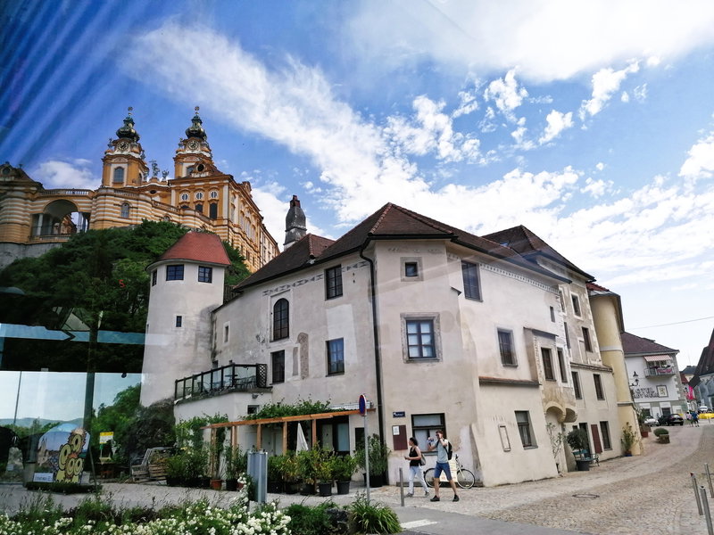 Ein kurzer Blick auf das Stift Melk. Foto: Sarah Pallauf