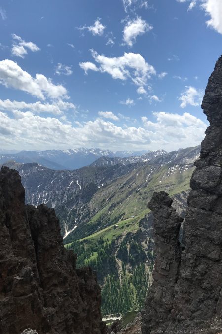 Blick in die Reiße zwischen den Felsentürmen 2. Foto: David Kurz