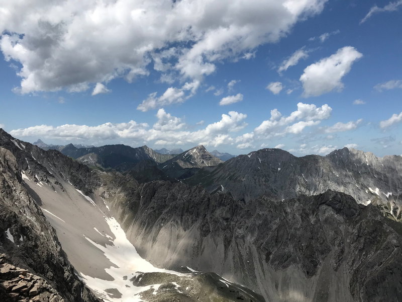 Blick in das Kalksteinmassiv der Lechtaler Alpen. Foto: David Kurz
