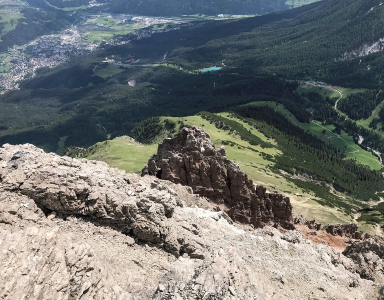 Blick auf die Felsentürme mit Imst. Foto: David Kurz