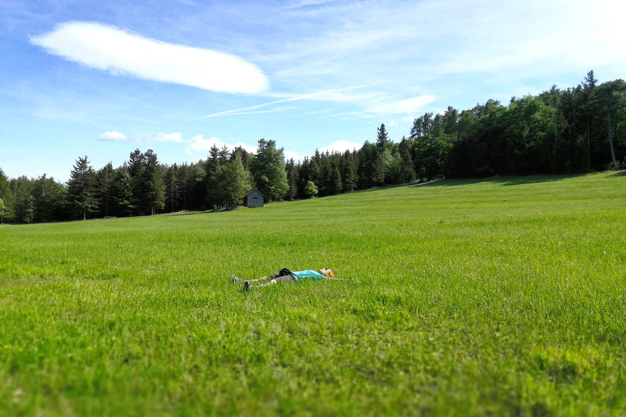 Pause nach langer Wegsucherei. Foto: Sarah Pallauf